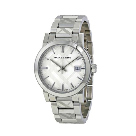 burberry silver watch women's|burberry horloges.